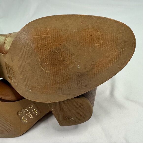 Madewell Regan Boot Size 9M Women Brown Leather Block Heel Cushioned Neutral - Picture 5 of 8